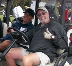 Members, supporters, and sponsors getting ready for a day of golf in support of our Jim Nienow Scholarships! 