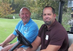 Members, supporters, and sponsors getting ready for a day of golf in support of our Jim Nienow Scholarships! 